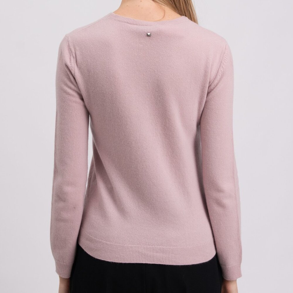 NWT $1.5K VALENTINO Virgin Wool & Cashmere Rockstud Sweater IT42/US6/M - Picture 3 of 9